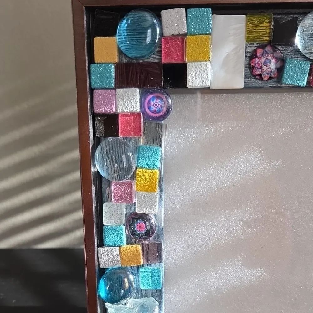 Colorful Mosaic Photo Frame - Picture 2 of 8